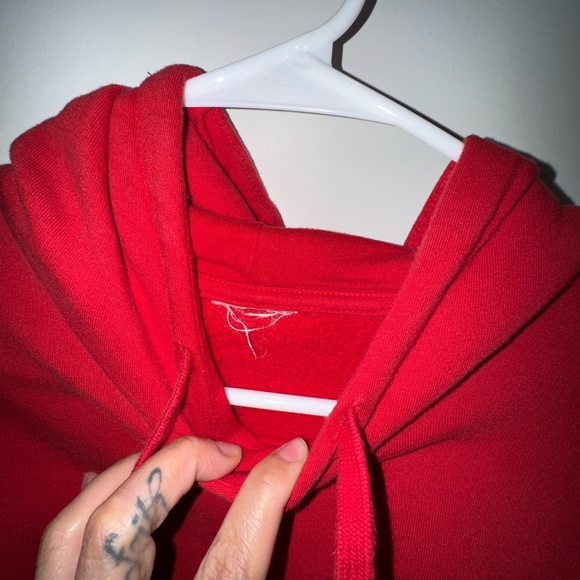 Red Adidas hoodie - Picture 3 of 6